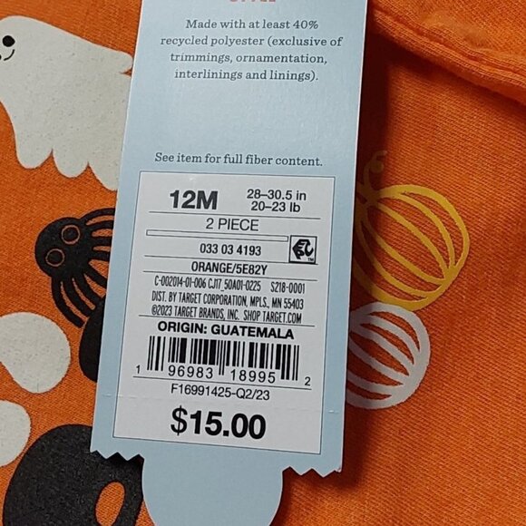 Boys' Halloween Fleece Jogger Pants Set | Cat & Jack | 12 Months - Picture 5 of 7